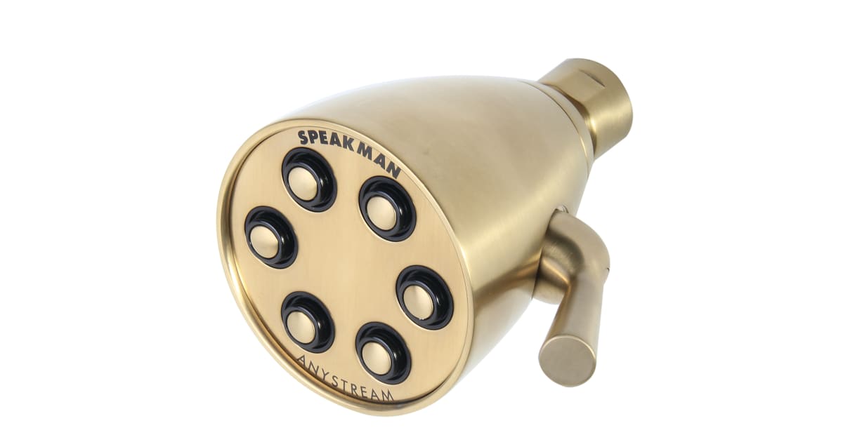 Low Functionality Icon Speakman S-2252-AB-E175 Icon 1.75 GPM Multi Function Shower Head ...