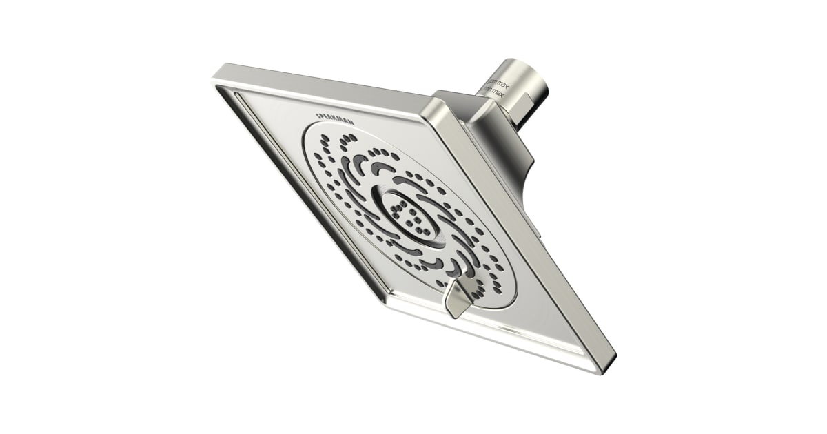 Speakman Duschkopf VS-5002-BN-E2 – 4 Sprühfunktionen, Gebürstetes Nickel, Wassersparend & Korrosionsbeständig