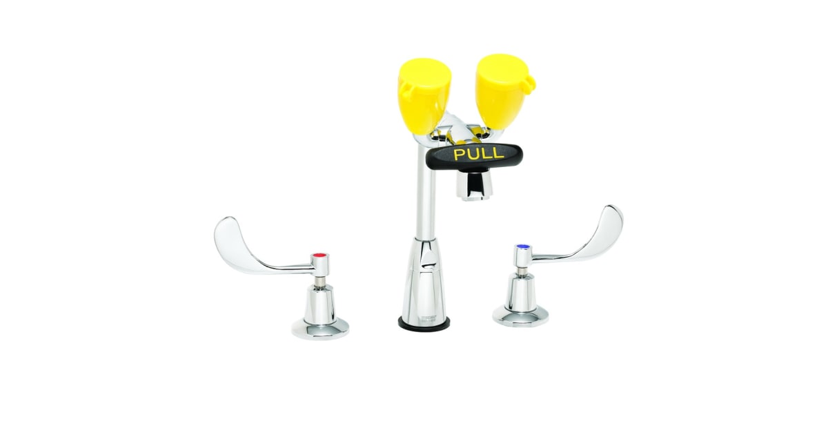 Robinet Laveur Oculaire Speakman Eyesaver SEF-1800-8 Avec Bec De 8 Pouces, Chrome Poli - Neuf