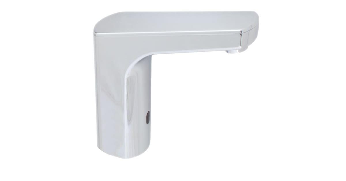 Belanger Delphi Single Hole Lavatory Faucet With Pop-Up Drain - Polished Chrome, WaterSense Certified, Includes Cover Plate