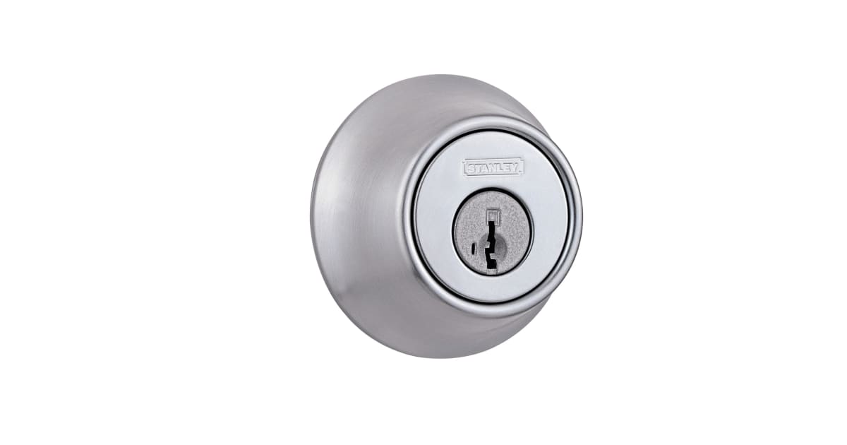 Stanley Codekey Entry System STANLEY 285626S Light Commercial Keyed Entry Double Cylinder Deadbolt ...