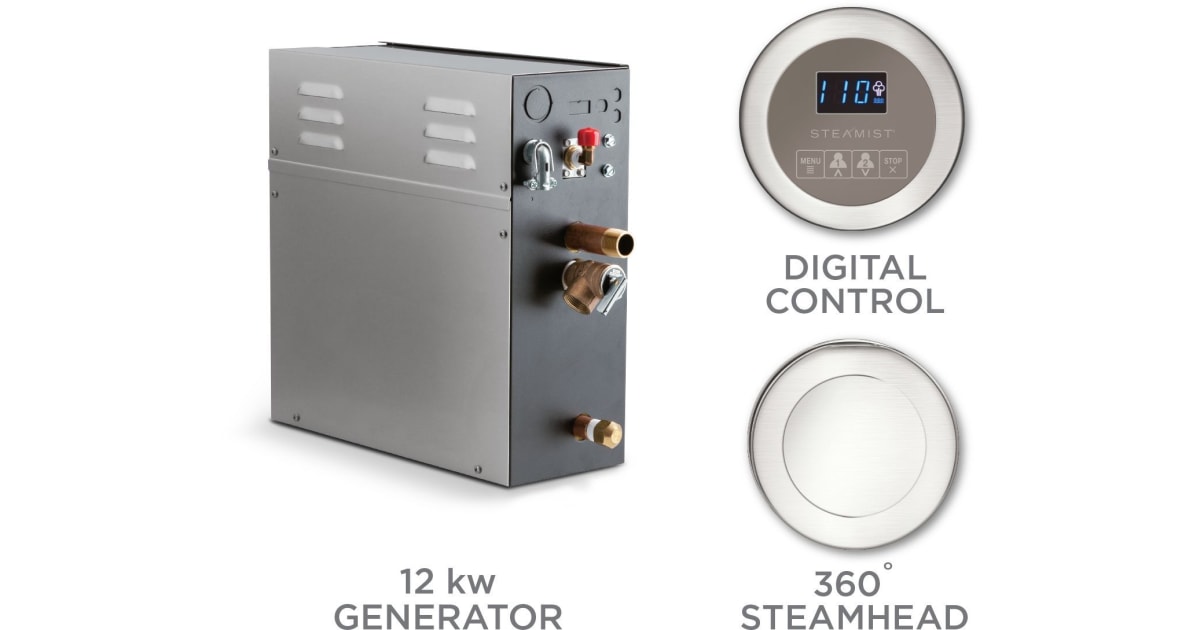 Steamist T12250RBN Total Sense Steam Shower