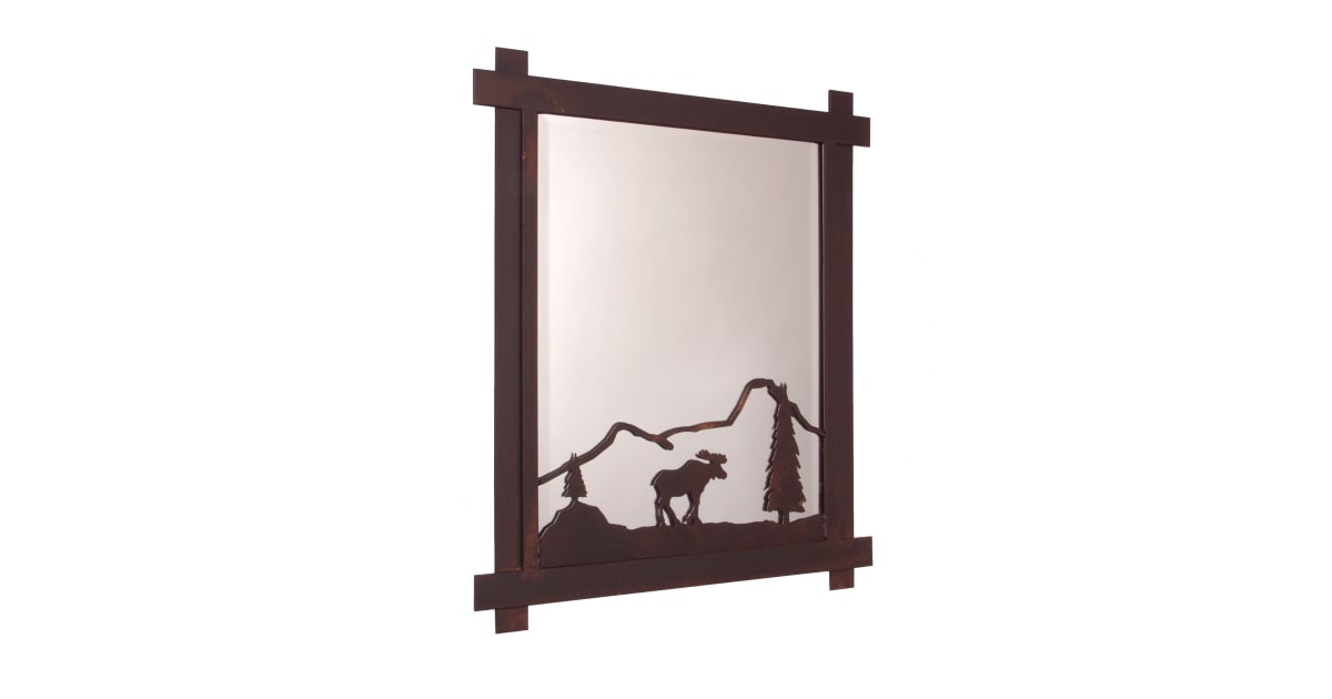 Steel Partners 3155 Moose Rectangular Mirror with