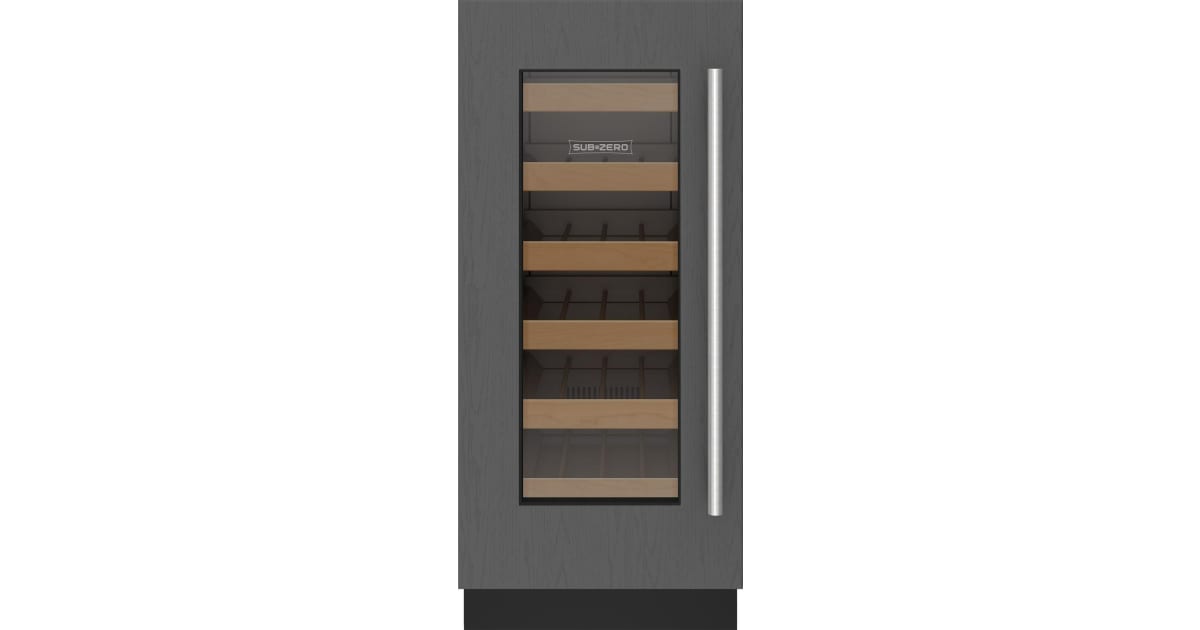 Sub Zero DEU1550W L Designer Series 15 Inch Wide 24 Bottle Build