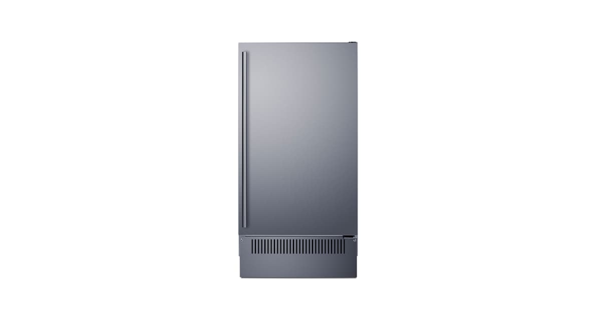 Summit BIM182 18 Inch Wide Built-In Undercounter Ice Machine with 60 ...