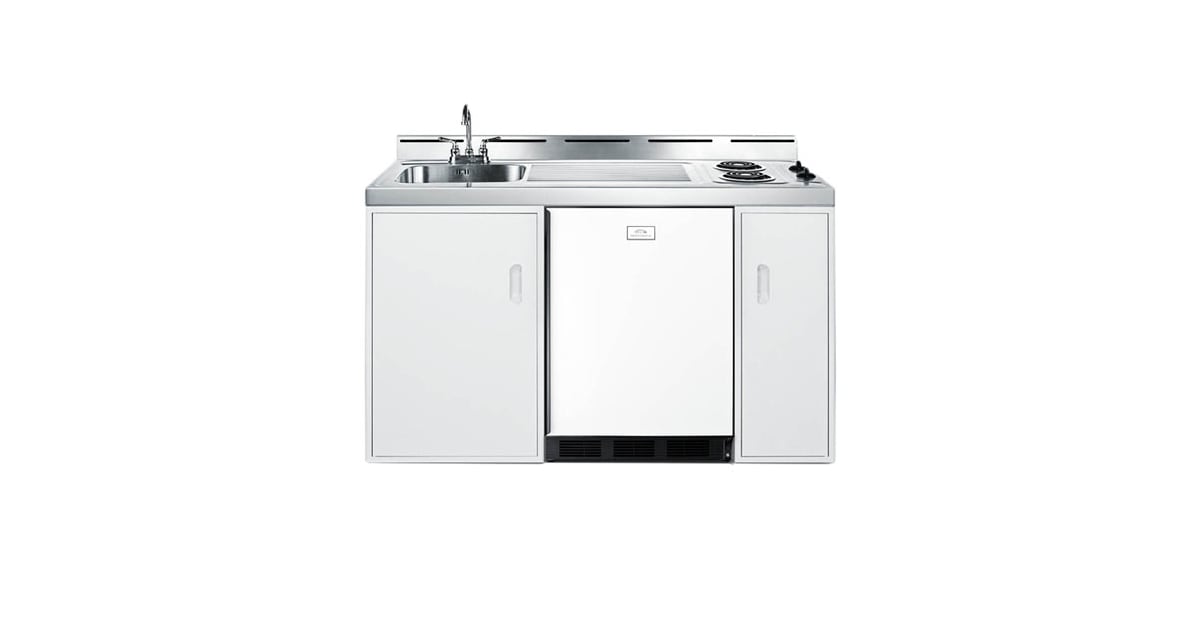 Summit C60EL 60 Inch Wide Free Standing Kitchenette with Built In ...
