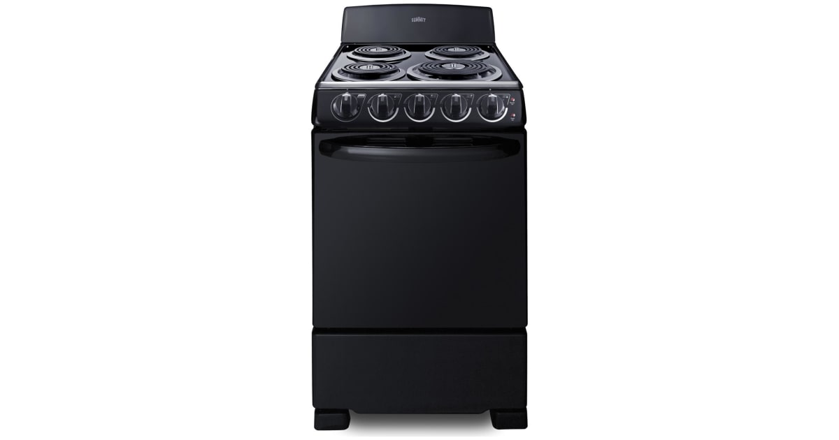 Summit RE2031B 20 Inch Wide 2.3 Cu. Ft. Free Standing Electric Range ...