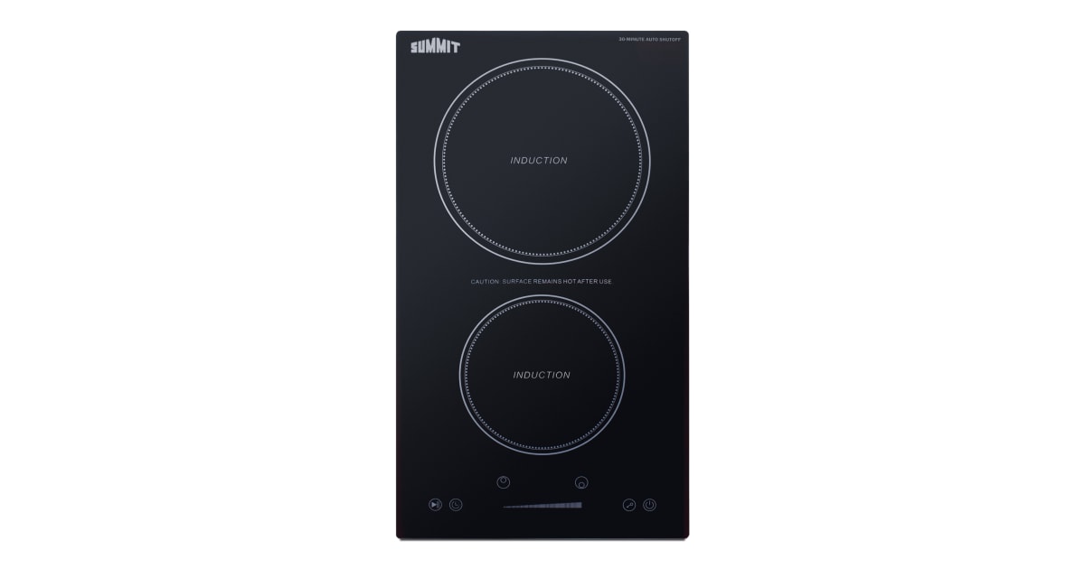 Summit SINCH115V2B 12 Inch Wide 2 Burner Electric Cooktop
