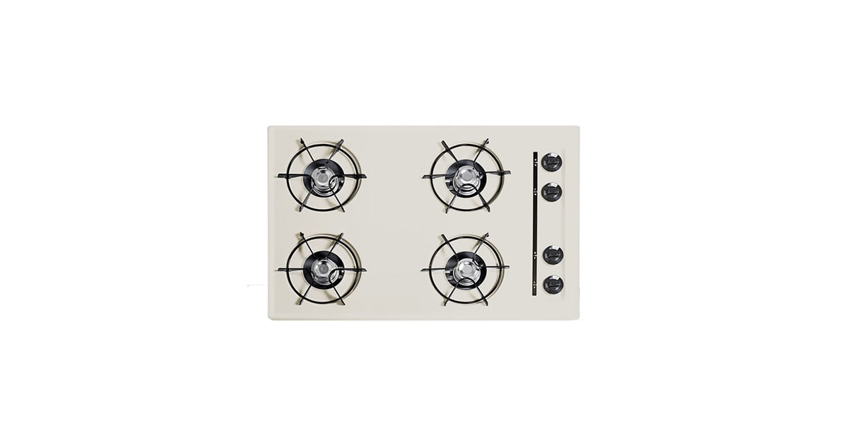 Summit SNL053 30 FourBurner Gas Cooktop in Bisque