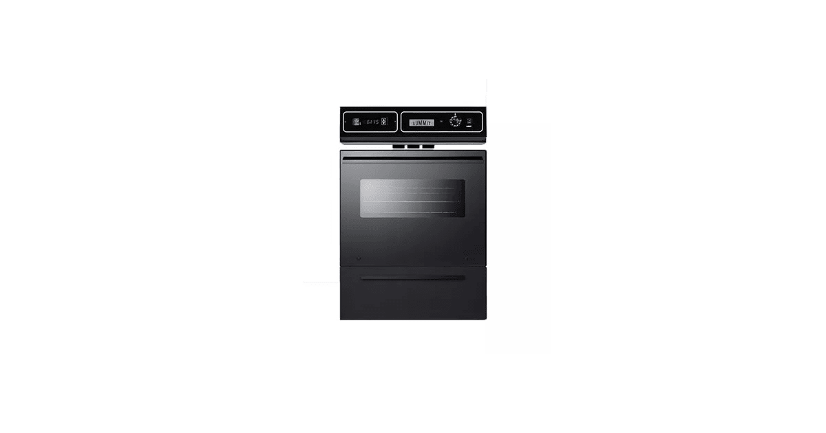 Summit TEM721DK 24" Single Electric Wall Oven with Oven