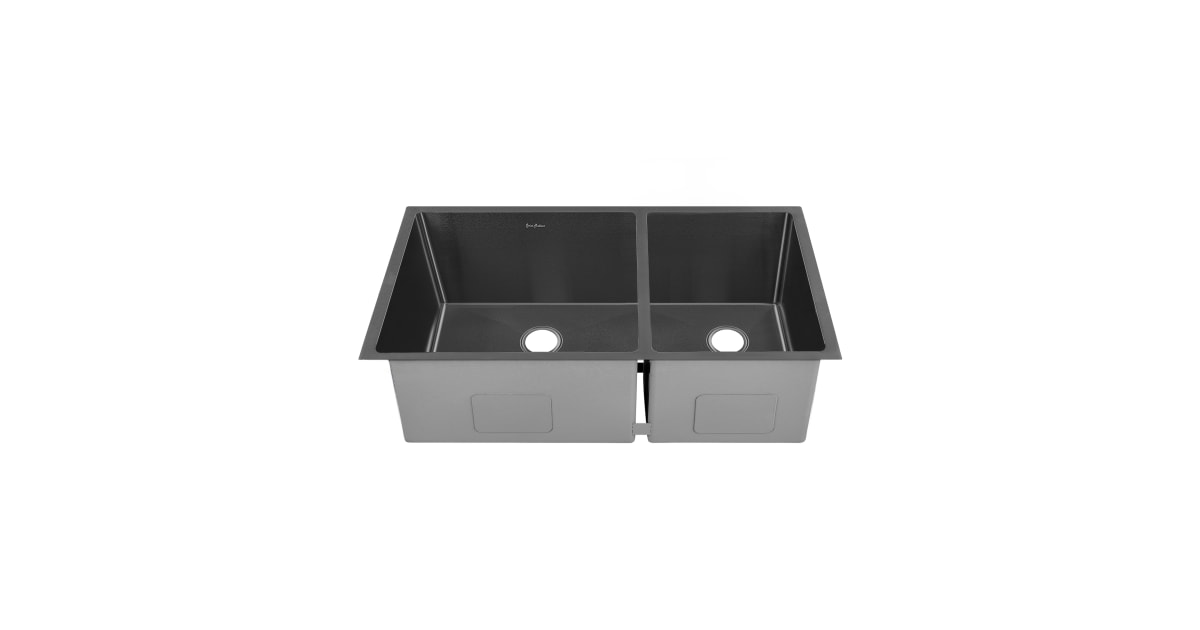 Swiss Madison SMKU725B Rivage 33" Undermount Double Basin