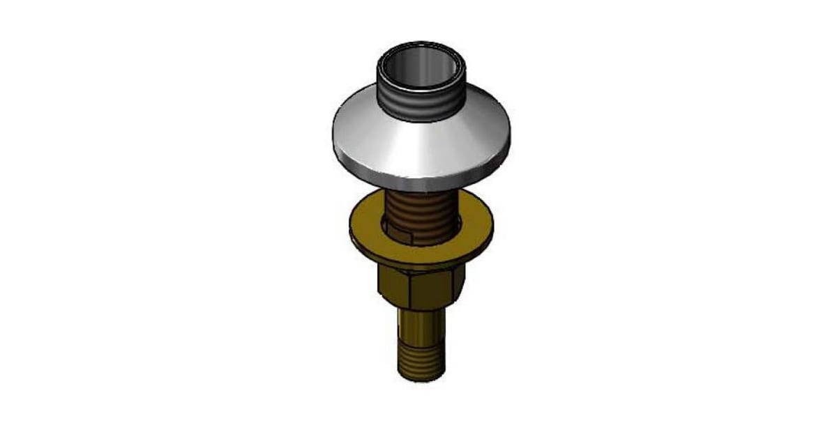 T&S Brass Rigid/Swivel Gooseneck, Deck Mount, 5 3/4'' Gooseneck w/ 2.2 T&S Brass Rigid/Swivel Gooseneck, Deck Mount, 5 3/4'' Gooseneck w/ 2.2
