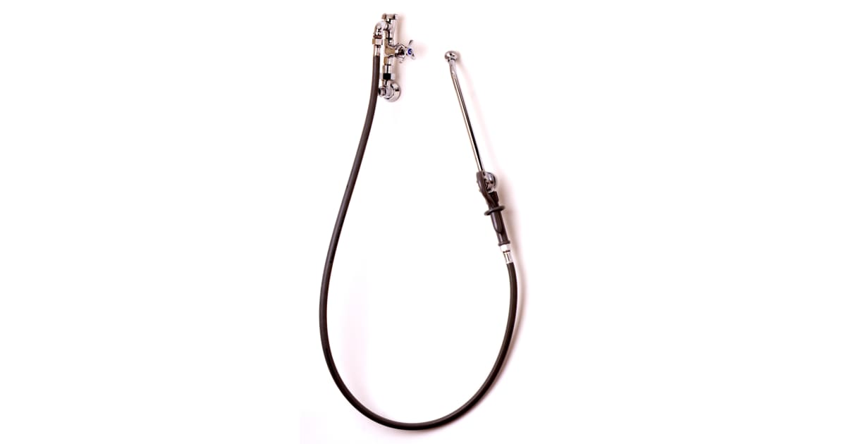 T and S Brass B0678 Bedpan Washer with Loose Key Angle