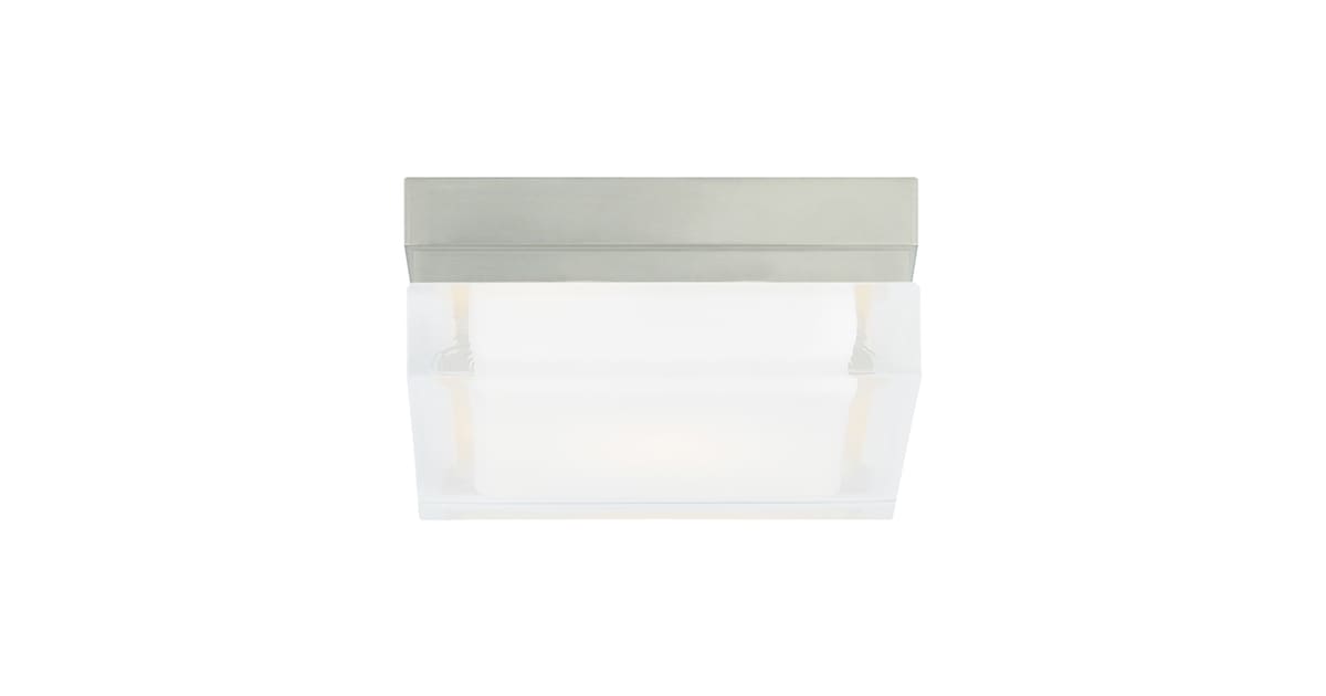 Tech Lighting 700BXSS-LED3 Boxie 5" Wide LED ADA Flush Mount Ceiling ...