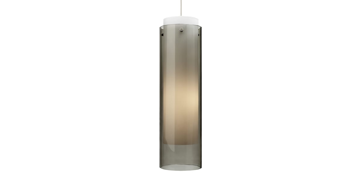 Tech Lighting 700TDECGPKZ Echo Grande Transparent Smoke Cylinder Shade ...
