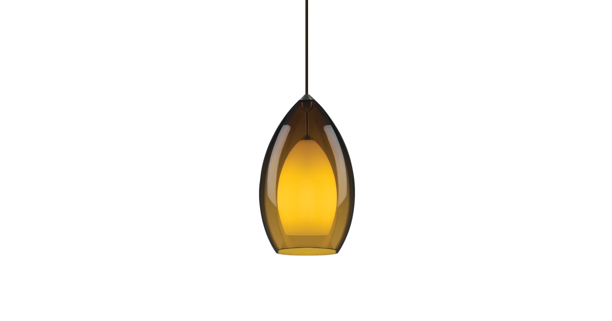 Tech Lighting 700TDFIRGPAZ-CF Fire Grande Translucent Amber Glass Line ...
