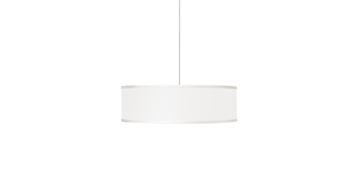 Tech Lighting 700TDMULPWZ-CF Mulberry Drum White Fabric Shade Line ...