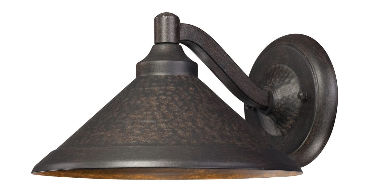 The Great Outdoors By Minka Lavery Kirkham 1-Light Bronze Outdoor Wall-Mount Lantern Sconce 8101