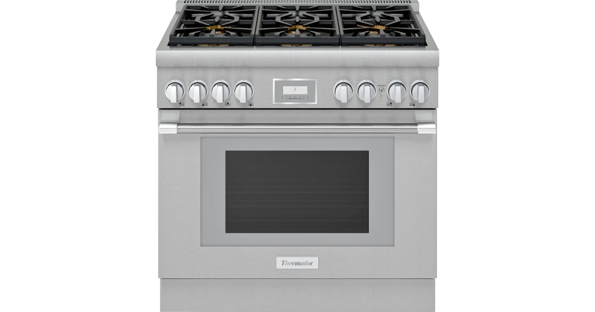 Thermador® Pro Harmony® 36'' Stainless Steel Freestanding Induction Range, Yale Appliance
