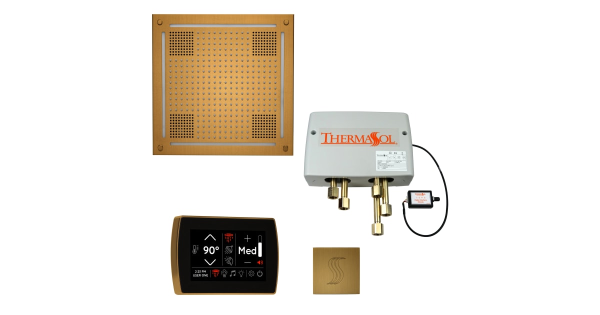 ThermaSol TWPHSSAB Hydrovive Steam Shower Kit Includes