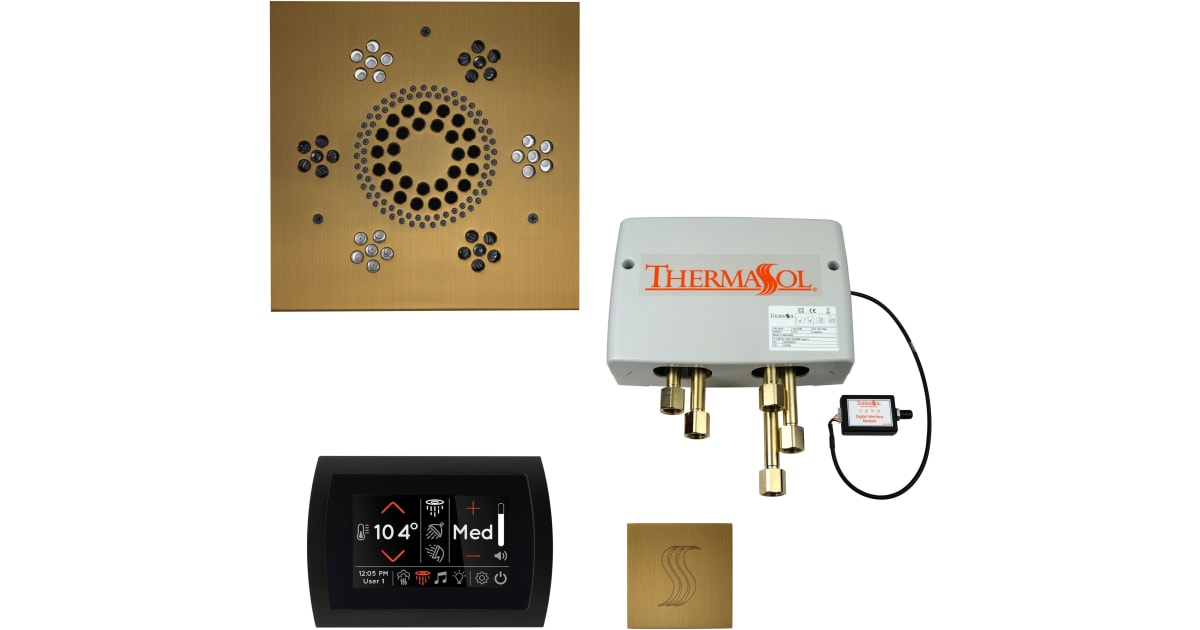 ThermaSol TWPSSAB SignaTouch Steam Shower Kit Includes