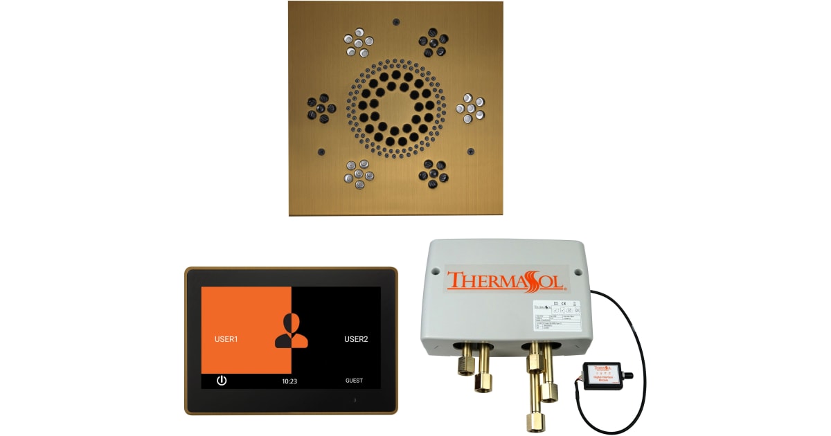 ThermaSol WSP10SAB ThermaTouch Steam Shower Kit