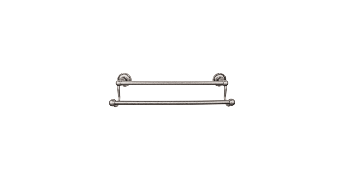 Top Knobs ED11APE Edwardian Bath 30 Inch Double Towel Bar