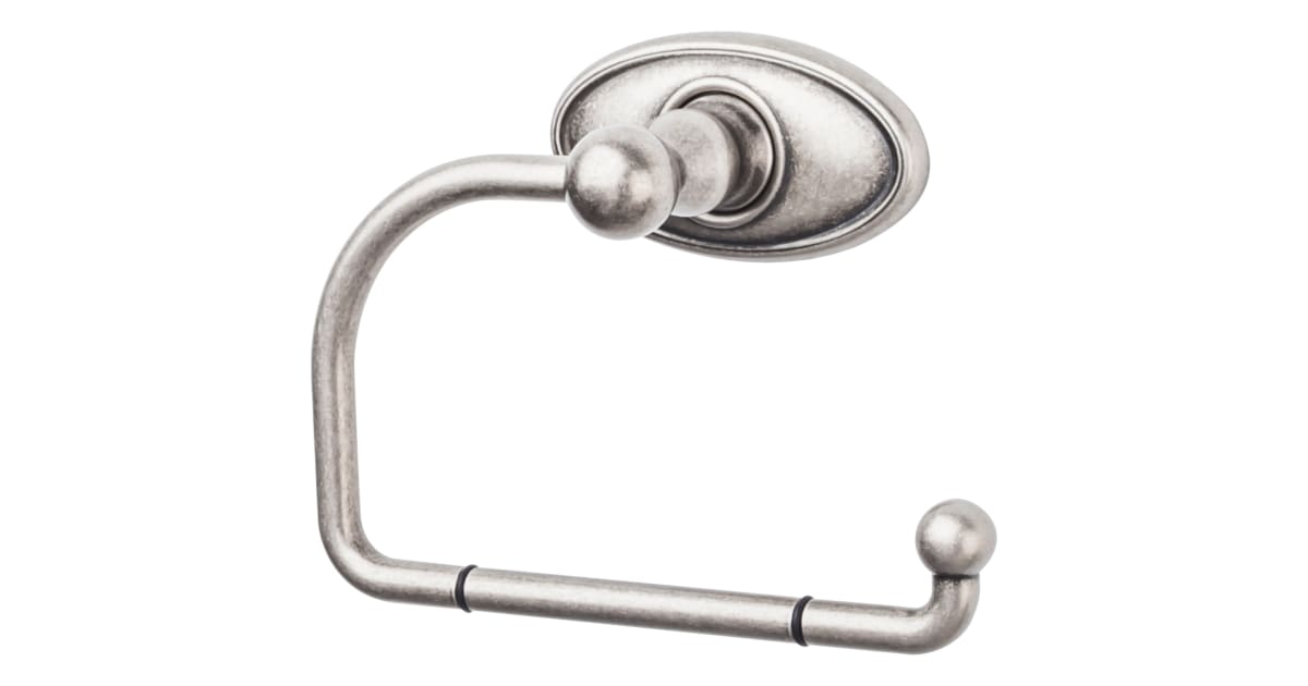 Top Knobs ED4APC Edwardian Bath Tissue Hook Oval Backplate