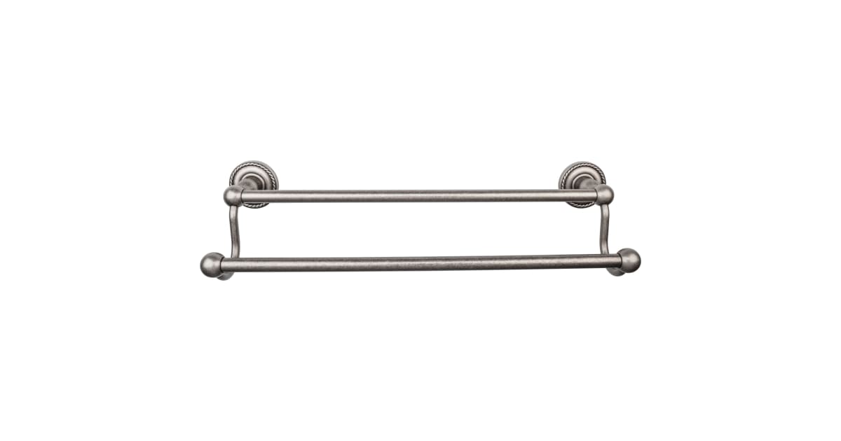 Top Knobs ED7APF Edwardian Bath 18 Inch Double Towel Bar