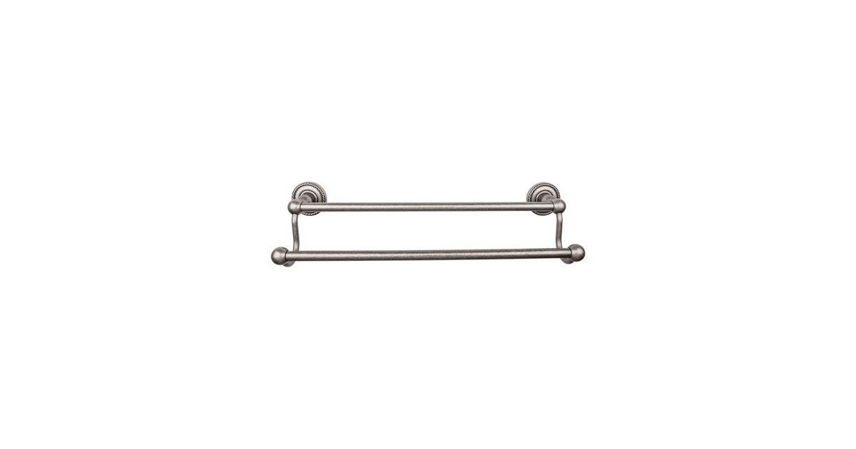 Top Knobs ED9APF Edwardian Bath 24 Inch Double Towel Bar