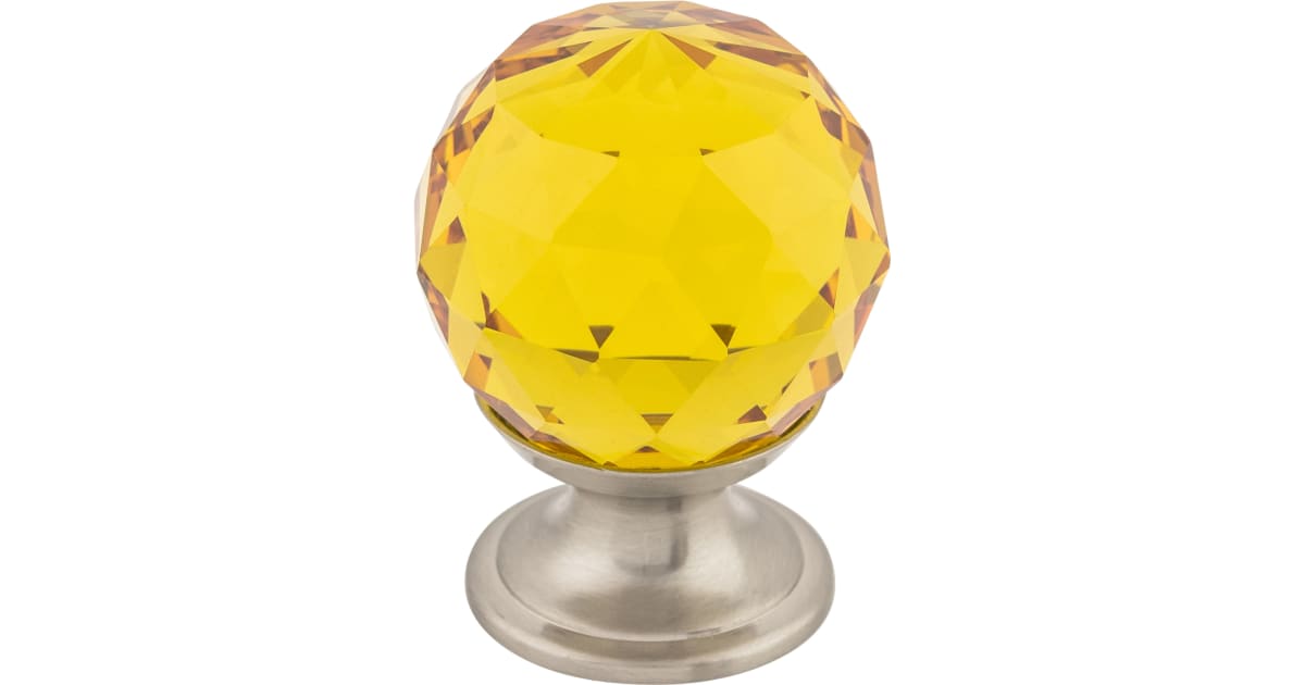 Top Knobs TK111BSN Amber 11/8 Inch Round Knob