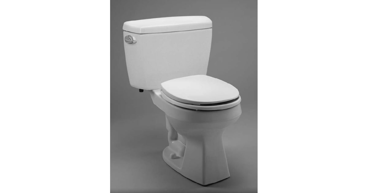 TOTO CST703X.1001 TwoPiece 1.6GPF Round Front Toilet