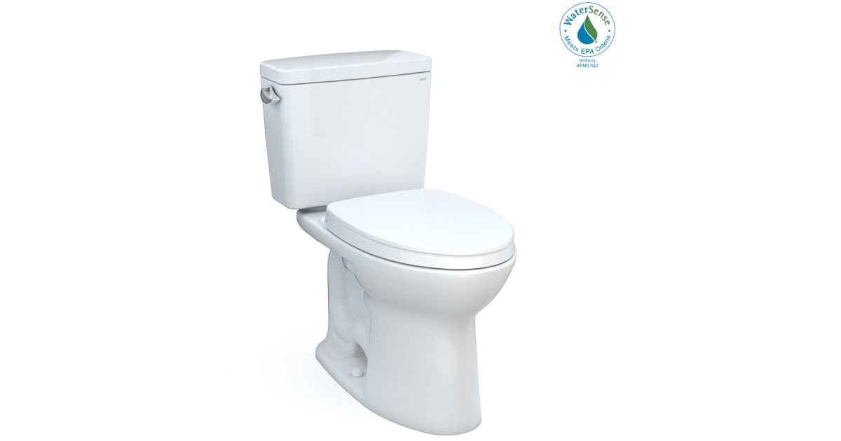 TOTO MS776124CEFG.10#01 Drake 1.28 GPF Two Piece Elongated | Build.com