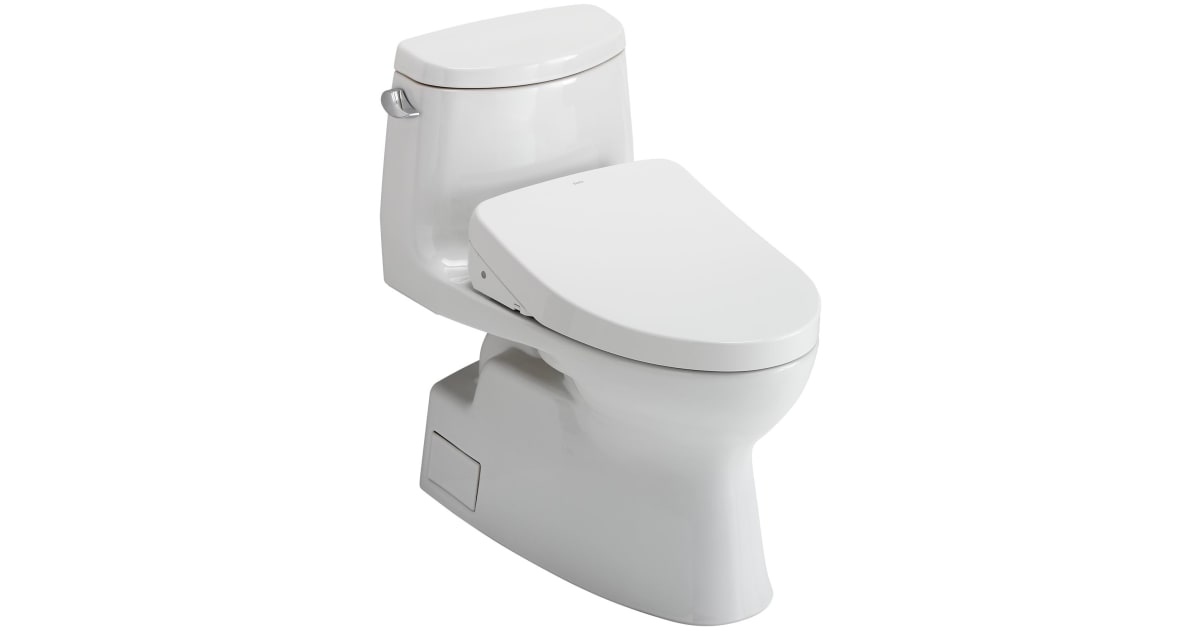 Toto MS624234CEFG#01 Legato One-Piece Elongated 1.28 GPF Toilet With CEFIONTECT And SoftClose Seat - Cotton White