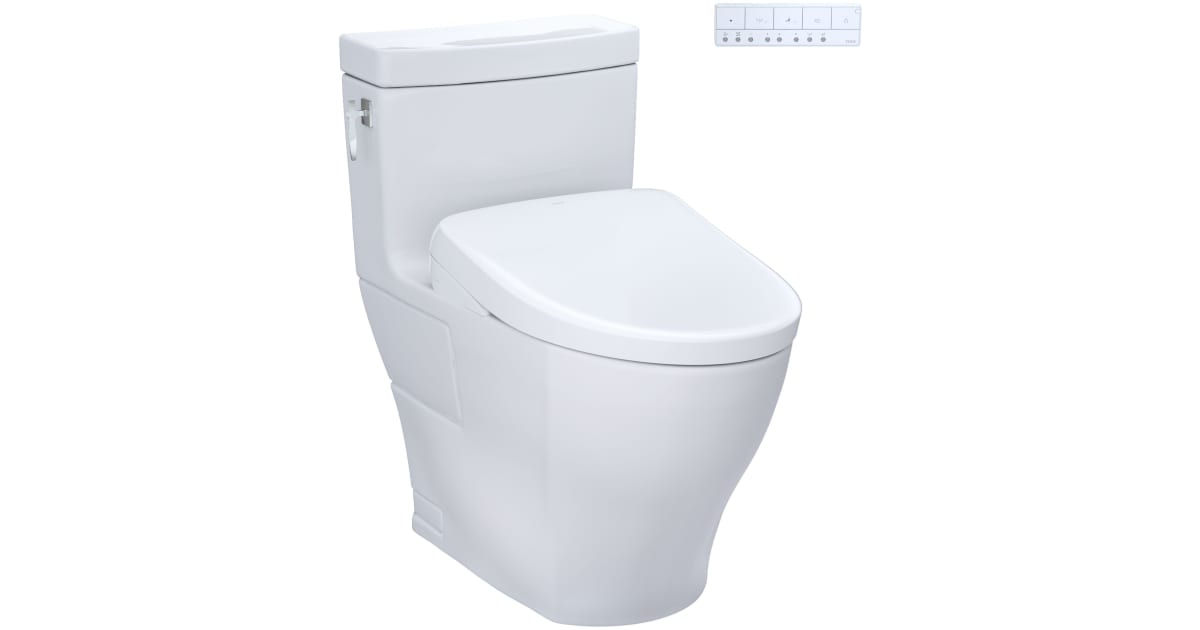 TOTO MW6264726CEFG#01 Aimes 1.28 GPF One Piece Elongated Chair Height ...