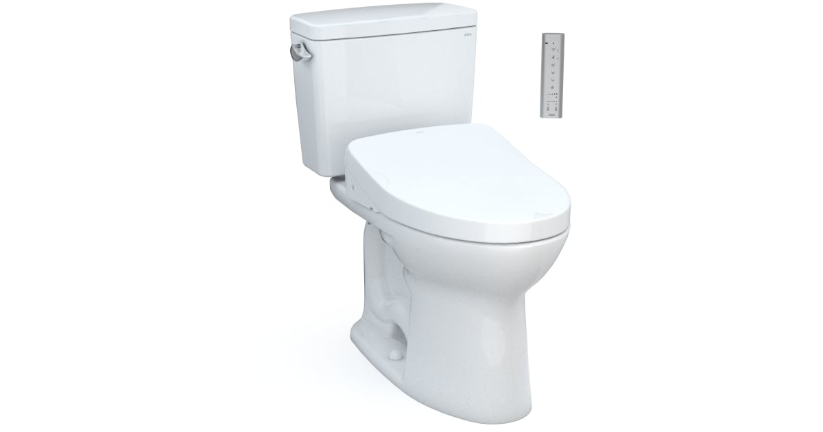 TOTO MW7763056CSFGA#01 Drake 1.6 GPF Two Piece Elongated Chair Height ...