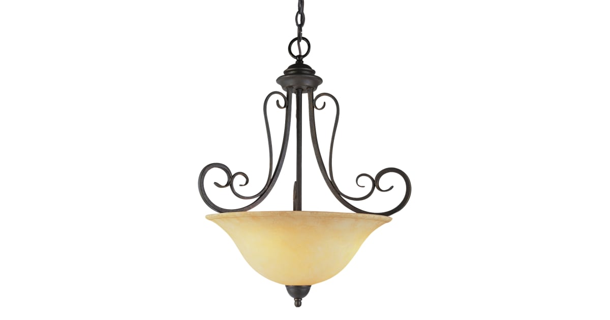 Trans Globe Lighting 6528 ABZ Three Light Bowl Pendant