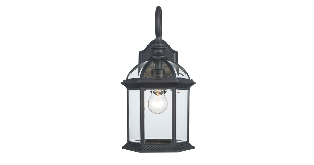 Trans Globe Lighting 4181-2 BK Set of (2) Wentworth 16" Tall Outdoor ...