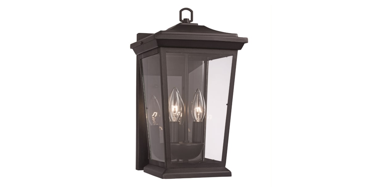 Trans Globe Lighting 50771 BK Turlock 3 Light 17" Tall