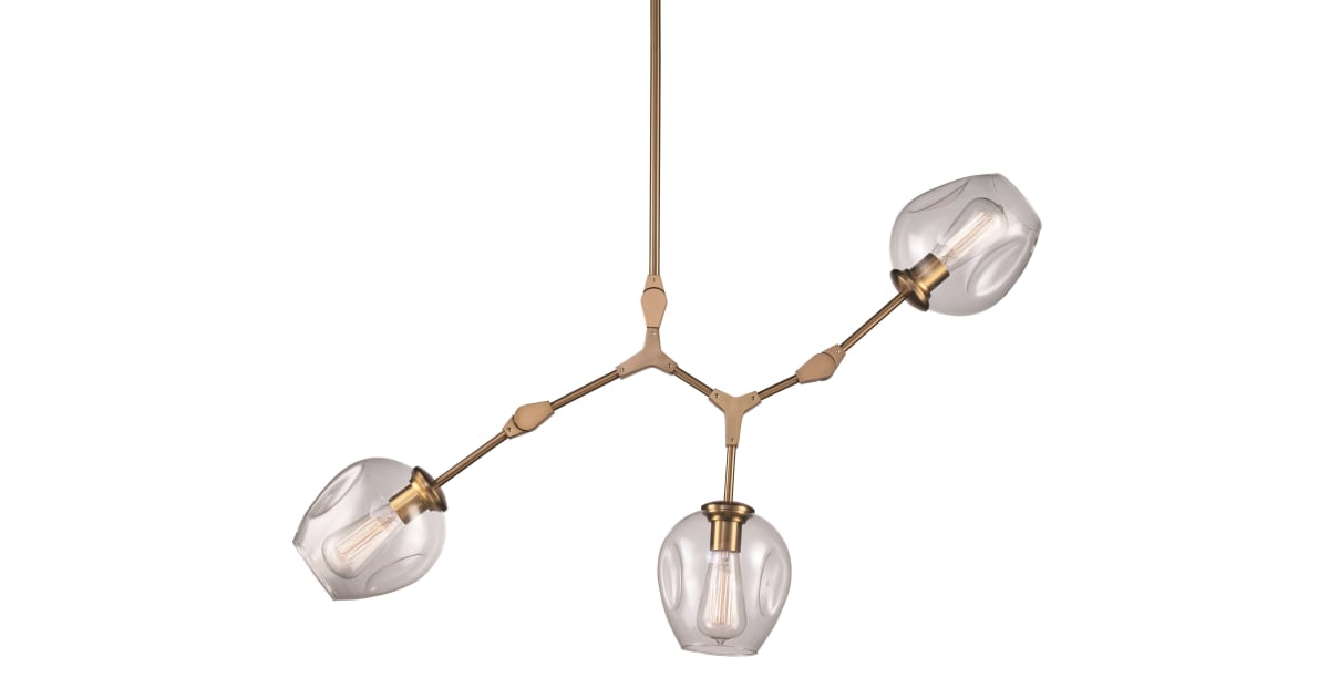 Trans Globe Lighting PND2091 AG Quantum 3 Light 30" Wide