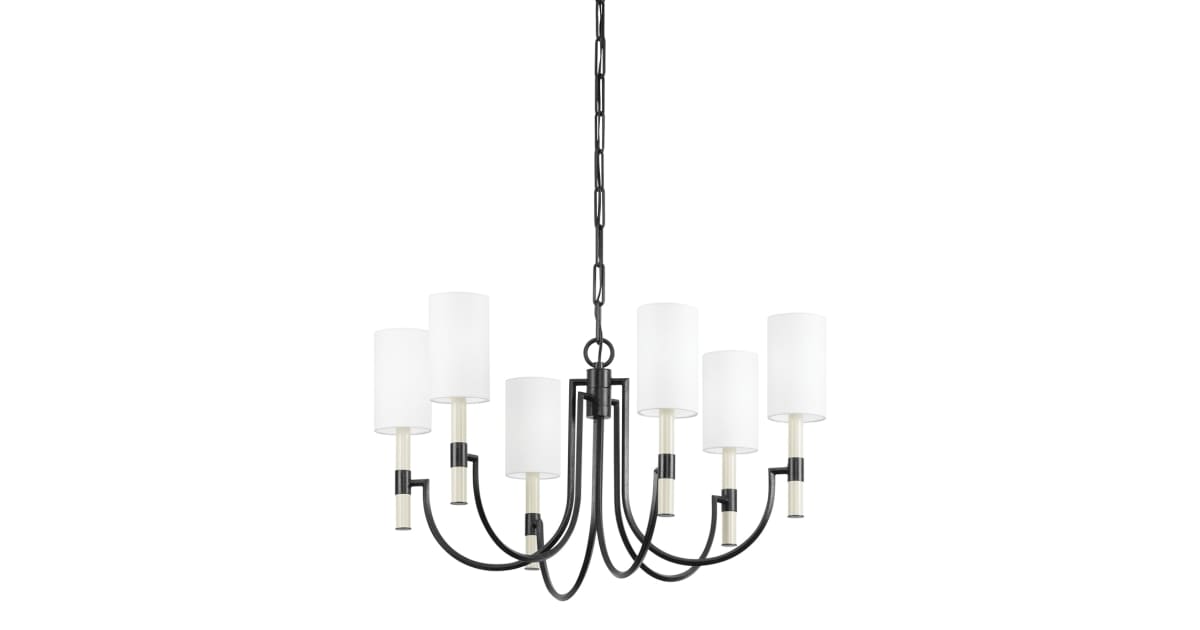 Troy Lighting F1131-FOR Gustine 6 Light 31" Wide Candle Style ...