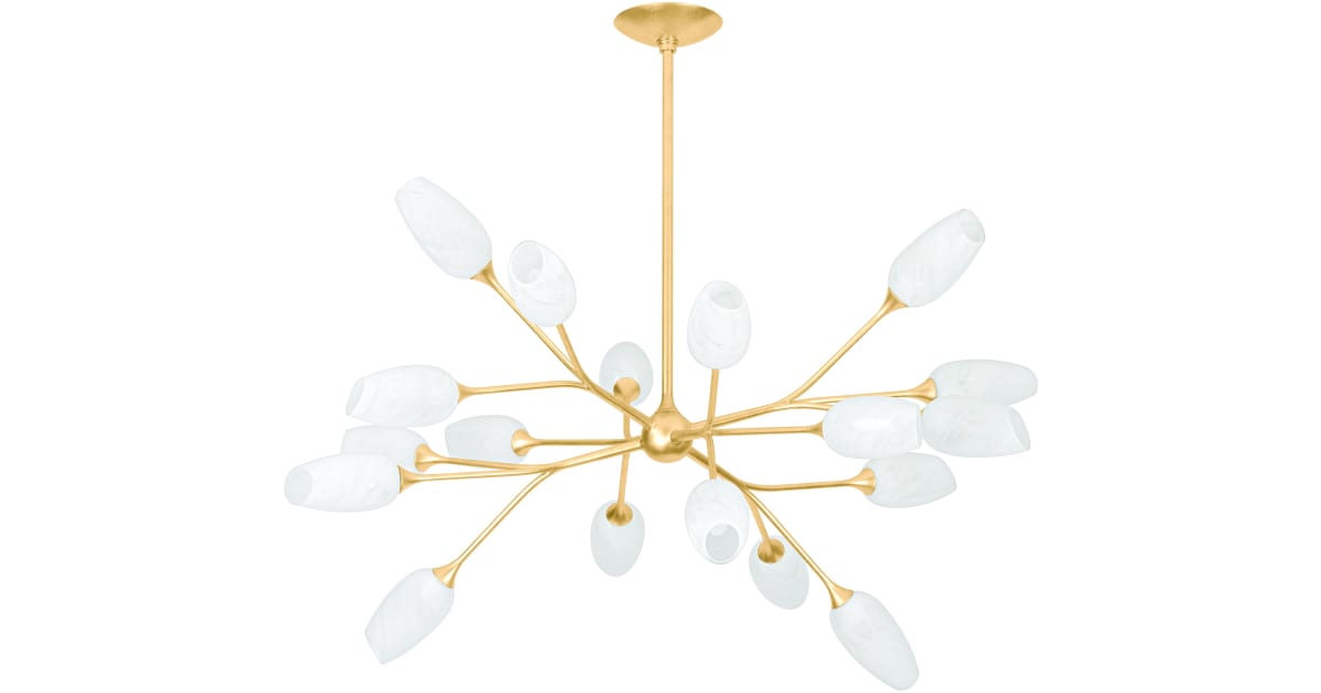 Troy Lighting F2144-VGL Aldean 18 Light 44