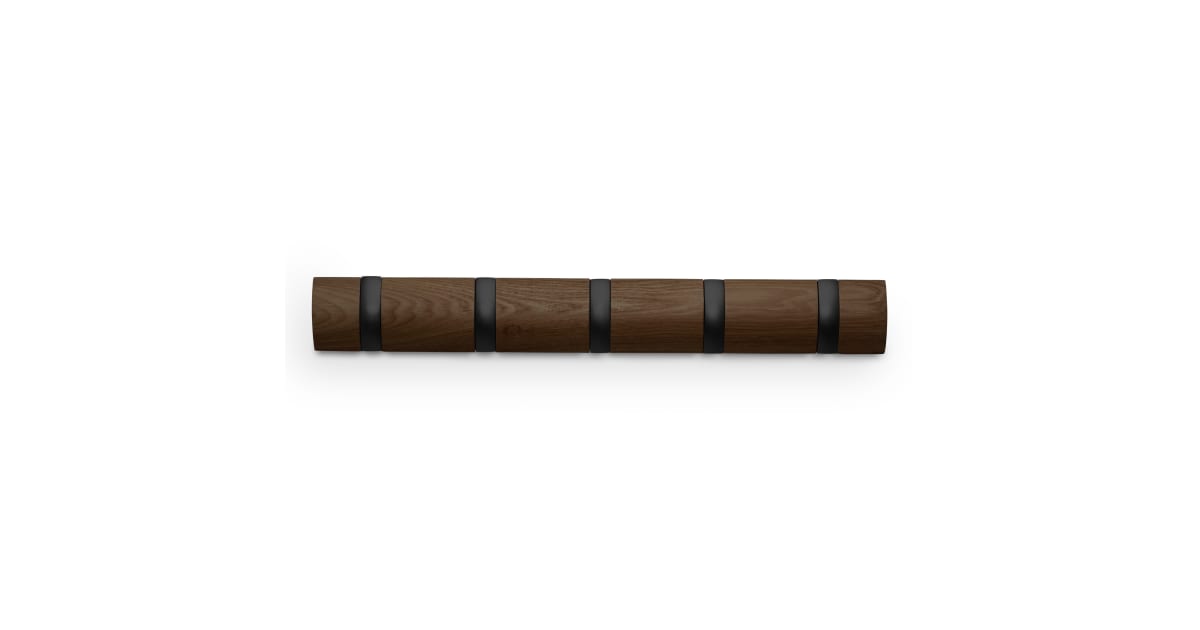 UMBRA FLIP 8 HOOK - BLACK/WALNUT