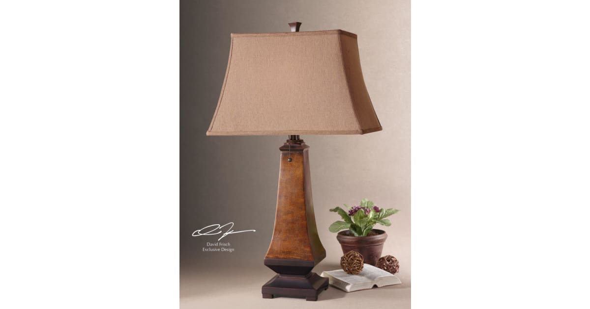 Uttermost 26254 Lamp with Rectangle Bell Shade from the