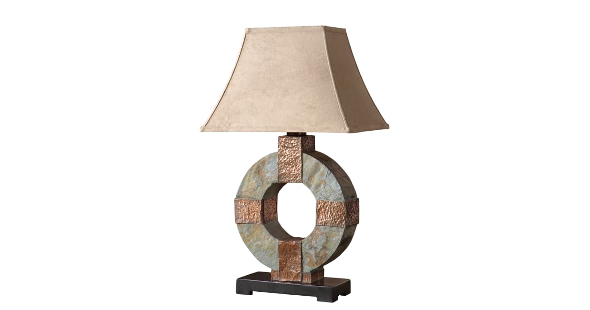 Uttermost 26307 Circle Slate Indoor/Outdoor Table Lamp