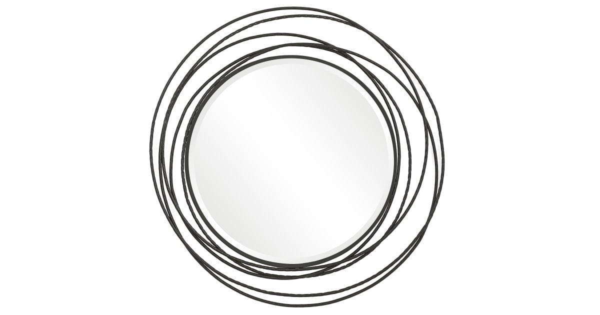 Uttermost 09704 Whirlwind 393/8" x 393/8" Circular Flat