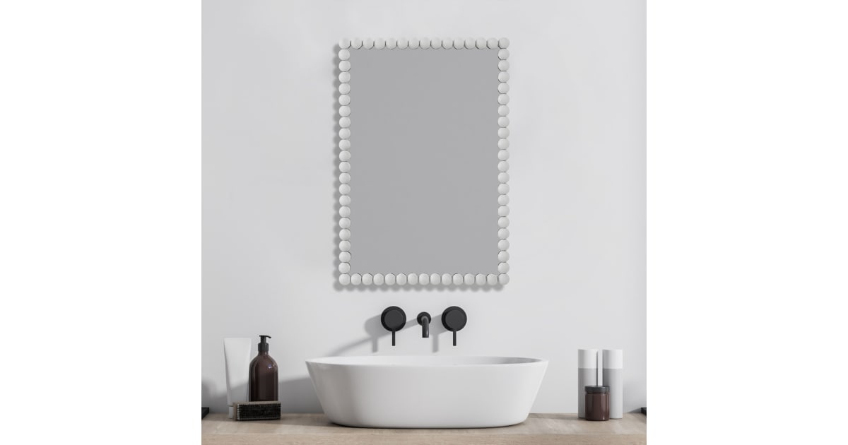 Uttermost 09790 Serna 30" x 201/2" Framed Bathroom Mirror
