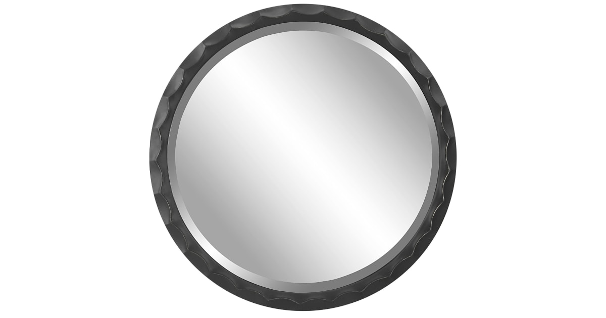 Uttermost 09818 Scalloped 38" Diameter Circular Beveled