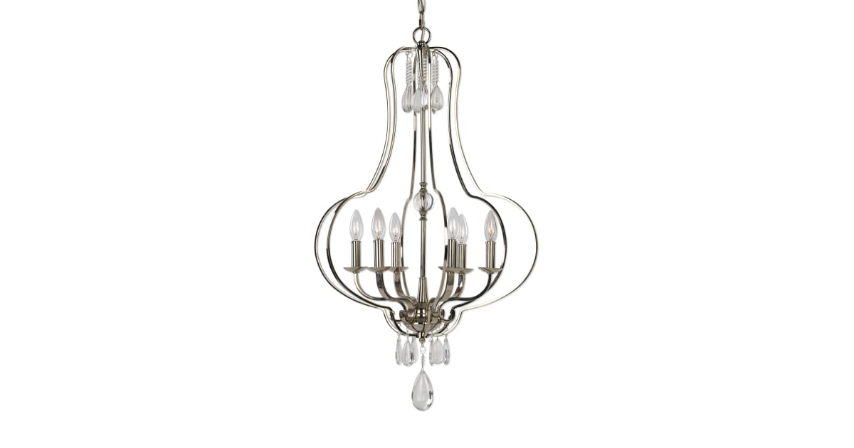 Uttermost 21301 Genie 6 Light 22" Wide Chandelier