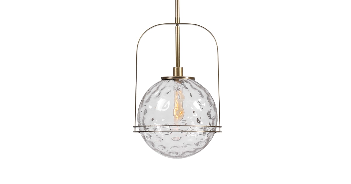 Uttermost 21540 Mimas 13" Wide Shaded Single Pendant Full